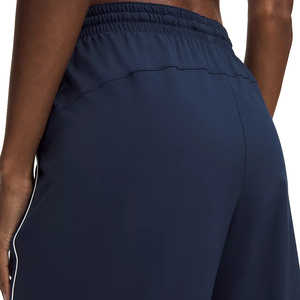 Pantalons de jogging en molleton de coton pour femmes en gros, taille haute, respirant, coupe-vent, décontracté, hiver, devant plat, uni, teint, cordon de serrage - Product Image 5