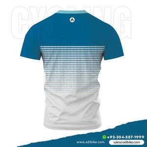 T-shirt respirant à manches courtes pour hommes, imprimé par sublimation, coupe-vent, séchage rapide, écologique, grandes tailles, fournisseurs OEM en gros - Product Image 3