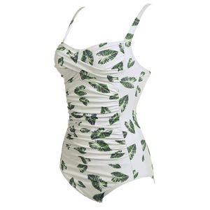 Traje de baño de alta calidad para mujer, traje de baño de una pieza, Color sólido, de talla grande, trajes de baño en estilo único, traje con logotipo personalizado Oem - Product Image 2