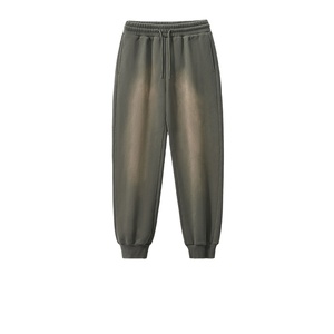 Pantalon délavé à l'acide, vente en gros, sur mesure, mélange de coton 380 g/m², doublure en polaire, pantalon de survêtement ample, fabricant de pantalons de survêtement - Product Image 3