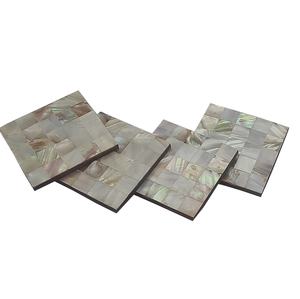 Posavasos clásico de madreperla para taza de té con soporte de Metal de piedra natural antiadherente para el hogar o el Hotel, alfombrillas y almohadillas al por mayor - Product Image 5