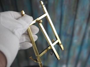 Minimalist Golden <b>Card</b> Display Stand Beautiful Accent Piece for Business <b>Cards</b> Home Office or Party Table Setup - Product Image 5