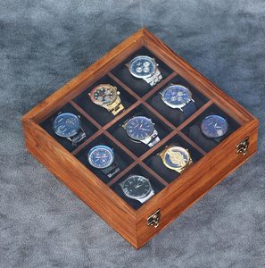 กล่องใส่นาฬิกาไม้สีน้ำตาลโกโก้เคสจัดแสดงและจัดระเบียบสำหรับผู้ชายและผู้หญิงที่เก็บเครื่องประดับที่มีสไตล์ไอเดียของขวัญสุดเพอร์เฟกต์ - Product Image 6
