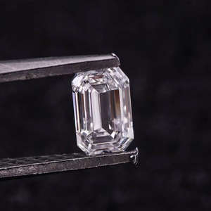 Emerald Cut Un Carat CVD Lab Grown Diamond | VVS EF Clarity DEF Color Certified Loose Step Cut Stone for Wholesale Supply - Product Image 2
