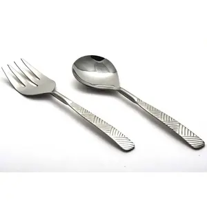 Elegante juego de cubiertos de acero inoxidable de color plateado con espejo pulido perfecto para Bodas de comedor en casa y ocasiones especiales - Product Image 3