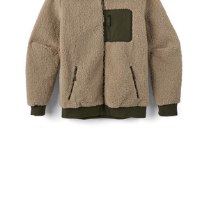 Thick Plush <b>Sherpa</b> Zipper-Up <b>Hoodie</b> Digital Printing Polyester/Cotton Anti-Pilling Outdoor Casual Winter Sweatshirt Regular <b>Men</b> - Product Image 6