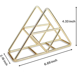 ที่ใส่กระดาษเช็ดปากโลหะสีทองแนววินเทจอุปกรณ์จัดระเบียบตั้งโต๊ะที่ดีที่สุดสำหรับบ้านและโรงแรมวัสดุเหล็กสำหรับการใช้ทิชชู่ในงานแต่งงาน - Product Image 3