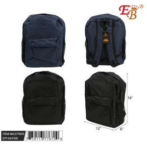 Zaino da viaggio nero da 16 \ "Set da 24 pezzi/CS resistente ed elegante per avventure in movimento - Product Image 1