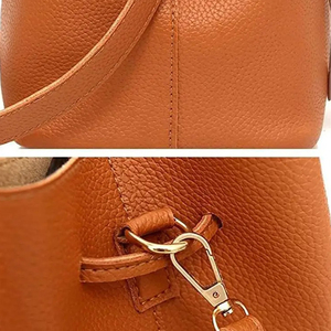 กระเป๋าสะพายไหล่ผู้หญิงแบบลำลองคุณภาพสูงกระเป๋าถือหนัง PU ออกแบบได้ตามต้องการมีซิปปิดที่นุ่มและทนทานจุได้เยอะ - Product Image 6