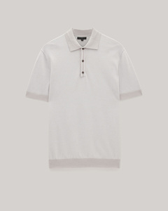 เสื้อโปโลเข้ารูปสำหรับผู้ชาย, ผ้าฝ้าย100% ระบายอากาศได้ดีสวมใส่สบายกระดุมสามเม็ด - Product Image 3