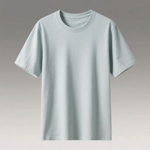 Vente en gros Qualité de luxe 100% coton T-shirt surdimensionné vierge à col ras du cou pour hommes Maillot d'écran respirant uni et décontracté de grande taille - Product Image 1