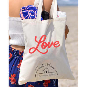 Bolsa de Mano para el Día de San Valentín - Bolsa de Algodón 'Fall in Love' - Product Image 4