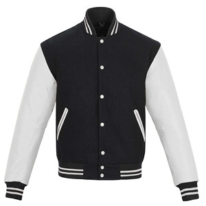 Wholesale Polyester/cotton Designs Casual <b>Jackets</b> for <b>Men</b> Blank Coaches <b>Jacket</b> Custom <b>Men</b> <b>White</b> Baseball Embroidered <b>Jacket</b> - Product Image 1