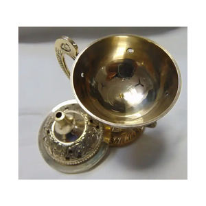 Prix d'usine direct Brûleur d'encens en laiton gaufré antique disponible à bon prix de l'Inde - Product Image 4