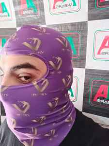 Logotipo personalizado sublimación poliéster pasamontañas cubierta completa deportes cabeza equipo Premium a prueba de viento máscara de esquí escudo deportes entretenimiento - Product Image 2