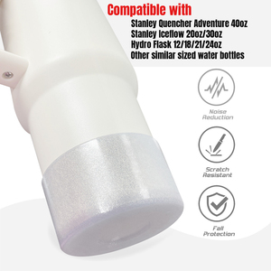 Funda Protectora de Silicona con Purpurina para Botella de Agua - Protector de Base para Vasos Térmicos Stanley Hydro Flask - Product Image 5