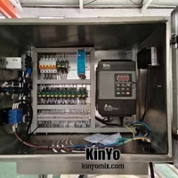 Homogénéisateur à double cône personnalisable pour le traitement des aliments et des produits chimiques, capacité de 1000 L avec moteur et boîte de vitesses