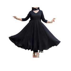 100% algodón vestido de un solo jersey para mujer vestido de línea A para mujer beige productos de alta calidad según requisitos personalizados - Product Image 3