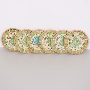 Juego de posavasos decorativos de nácar y ratán para decoración de fiestas, superventas con alta calidad, hecho en Vietnam - Product Image 6