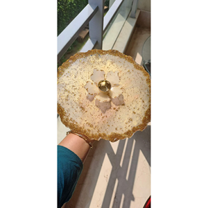 Plaque en résine exquise avec un idéal Ganesha en résine durable et des supports pour Diya, modèle Love Design SE-729 pour la Puja et la décoration de la maison - Product Image 6