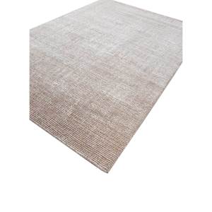 Tapis en laine et soie de bambou tissés à la main, couleur unie beige et marron, modèle design Hwb-7002 pour la maison et l'hôtellerie - Product Image 2