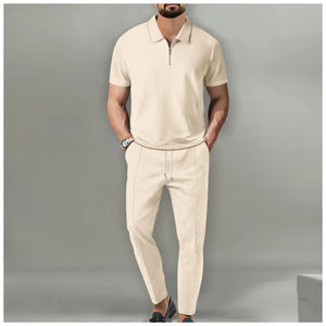 กางเกงวอร์มลำลองสำหรับผู้ชายกางเกงวิ่งลายทางผ้าโพลีเอสเตอร์/ ผ้าฝ้ายกันน้ำแห้งเร็วปรับสีได้ตามต้องการ - Product Image 4