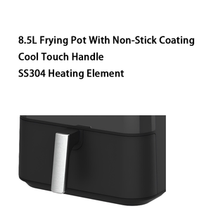 Freidora de Aire Ajustable de Una Sola Cesta 60-200C, Moderna de Acero Inoxidable Cuadrada con Control Digital y Pantalla Táctil para Cocción Rápida Eléctrica - Product Image 5