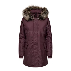 Wholesale Solid Women Parka Jackets Breathable Winter Wear 2023 Jacket For Adult Women's Hot Sale