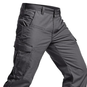 Pantalones Tácticos Casuales de Cintura Alta para Hombre, Precio al por Mayor, Personalizables con Logotipo, Tela Cargo Lavada - Product Image 4