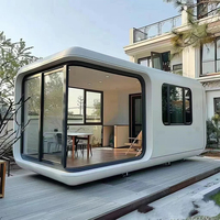 Maison Modulaire Préfabriquée Personnalisée Apple Cabin 20ft 40ft – Café, Hôtel, Bureau – Structure en Acier Mobile
