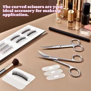 Tijeras de Belleza de Acero Inoxidable Sostenible Más Vendidas, Rectas, Afiladas, para Mano Derecha, para Cortar Uñas y Cejas, Color Personalizable - Product Image 2