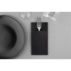 Tovaglioli Tascabili Kanguro Neri 40x40cm, Salviette Morbide e Asciutte, 480 Pezzi, B2B - Product Image 2