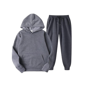 Ensemble de sweat à capuche de haute qualité à bas prix Fabricant avec logo personnalisé Ensemble de sweats à capuche et de pantalons de survêtement unisexes - Product Image 3