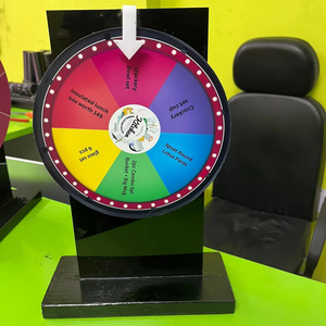 Mini Table Spin Wheel Jeu amusant pour les fêtes et les événements Parfait pour les petits espaces et le jeu interactif - Product Image 1