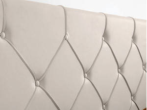 Cama Ortopédica Moderna Tapizada con Diseño Lineal y Cabecera Elegante Almacenamiento Ecológico Disponible en Tela/Cuero Sintético para Cama King/Queen - Product Image 3