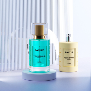 Emballage de parfum, bouteille de parfum en verre vide filetée en forme de cylindre à bouchon carré de 50ml - Product Image 5
