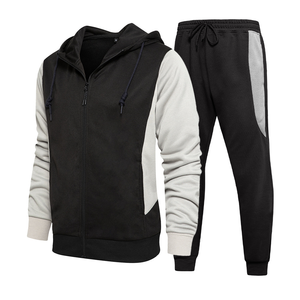 Conjunto de Sudadera con Capucha y Pantalones Deportivos de Invierno Personalizados OEM para Hombre, Sudadera con Capucha Extra Grande y Gruesa, Chándales para Hombre - Product Image 4