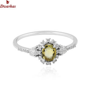 Anillo multipiedra de Plata de Ley 925 de moda estilo clásico circón amatista verde y piedra blanca para mujeres para fiestas - Product Image 3