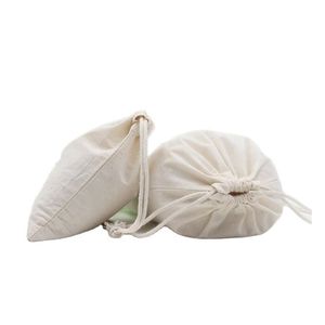 Bolso grande de algodón sostenible y de lujo con cordón Bolso de compras personalizado elegante elaborado con cuidado a la venta - Product Image 1