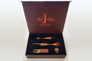 Caja de embalaje de regalo de lujo de tributo de golf de Grado Superior madera de calidad premium hecha a mano para agregar su marca alta demanda para el Día del Padre - Product Image 2