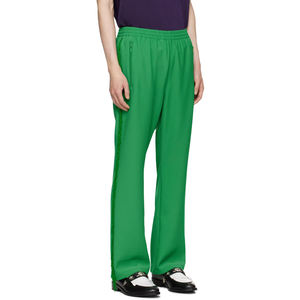 Pantalon de survêtement évasé taille moyenne pour hommes personnalisé de haute qualité respirant décontracté polaire pantalon empilé fermeture à cordon écologique - Product Image 3