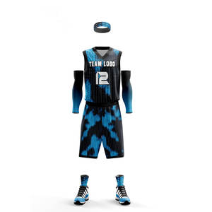 ชุดเสื้อบาสเก็ตบอลพิมพ์ซับลิเมชันชุดทีมบาสเก็ตบอลขนาดใหญ่สำหรับผู้ใหญ่เสื้อระบายอากาศกางเกงขาสั้นบาสเก็ตบอล - Product Image 4