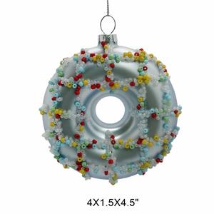Adornos Navideños de Cristal Pintados a Mano, Clásicos, a Todo Color, con Diseños de Pasteles, Donas, Dulces y Decoraciones para el Árbol de Navidad - Product Image 2