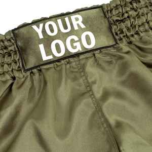 Los Mejores Shorts de Muay Thai Personalizados al por Mayor, Simples, 100% Poliéster, Cortos, Lisos, Teñidos, Shorts de Boxeo para Hombre a Bajo Precio - Product Image 4