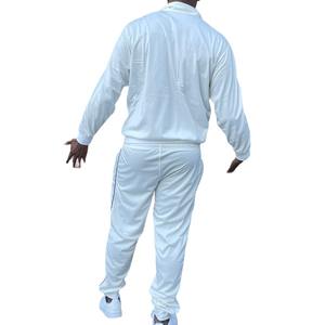 Unisex Custom Nylon Windbreaker Zip Jacket and Joggers Set Windproof White Jacket Sweat Pant Tracksuit for Spring Casual Style - Product Image 6