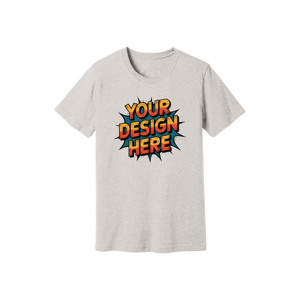 เสื้อยืดคอกลมสำหรับผู้ชายผ้าฝ้าย40% โพลีเอสเตอร์60% พิมพ์ลาย DTG ป้องกันกลิ่นซิลิโคนซอฟท์เนอร์ซักได้แบบกระชับปกติ - Product Image 6
