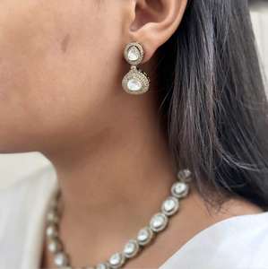 ชุดสร้อยคอเพชรโมอิสพรีเมี่ยม, ชุดสร้อยคอเพชรโมอิสซานไนท์แบบหรู - Product Image 4