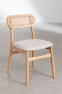 Juego de sillas de comedor talladas a mano de madera moderna de lujo real de alta calidad artístico teca caoba Suar madera ratán sala de estar Hotel - Product Image 6