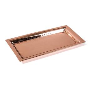 Home Restaurant Weddings-Snacks Copper Serving Tray Wholesale Supplier Dinner Serving Tray Round Shape Top Quality Food Tray - Product Image 5