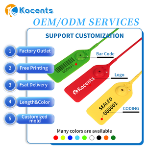 PTS-005 настраиваемый одноразовый пластиковый защитный замок и плотный элемент для упаковки вскрытия - Product Image 2